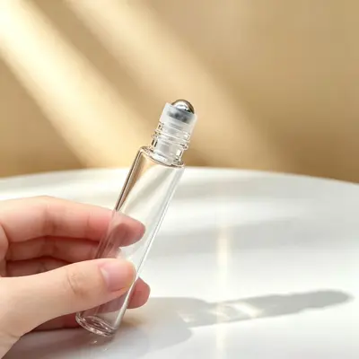 5 ml Doppelkopf-Glas-Roll-on-Leerflasche für ätherische Öle - 4