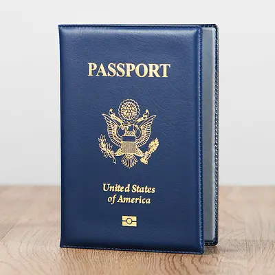 Passport holder, leather, protective cover, multifunctional - 2