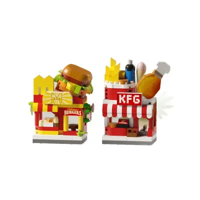 Micro Particle Building Blocks, Street View Decoration Set for Children - 6