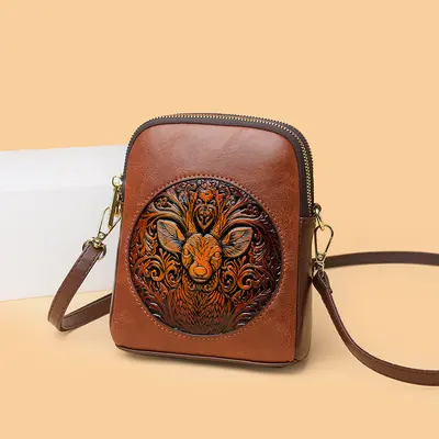 Women's Ethnic Style Vintage Crossbody Phone Bag