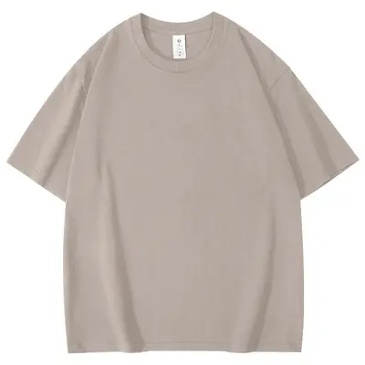 Round neck, solid color, unisex top, short sleeve pure cotton t-shirt, loose fit, plus size women's summer wear.