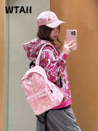 WTAII Cartoon Camouflage Student Backpack, 2026 Model - 2