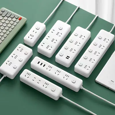 Multifunctional Power Strip with USB, Pure Copper Core