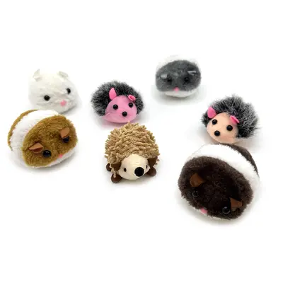 Realistic Vibrating Mouse Cat Toy with Pull String, Animal Figure - 6