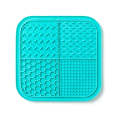 Silicone Pet Lick Mat, Slow Feeding Mat for Cats and Dogs, Strong Suction Cups - 9