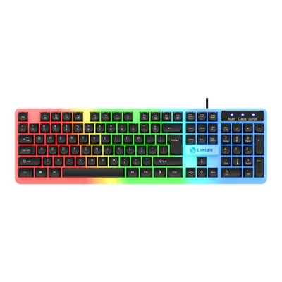 AOC KM100 Wired USB Backlit Keyboard and Mouse Set - 9