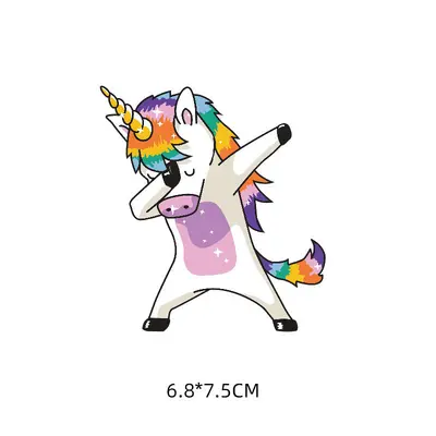 Cute Unicorn Heat Transfer Patch for Children's Clothing, Offset Print - 8