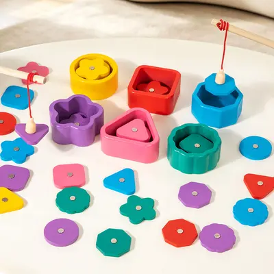 Color and Shape Matching Toy, Building Blocks for Ages 1-3 - 7
