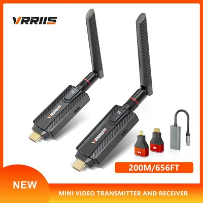 HDMI Wireless Extender hochauflösende Videoübertragung 200m drahtlose Übertragung 1-zu-mehrere Bildschirmsynchronisation Wireless Display