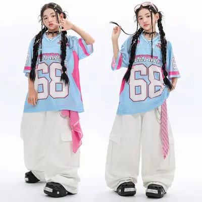 Girls' Jazz Dance Costume Set, Street Dance Performance Outfit