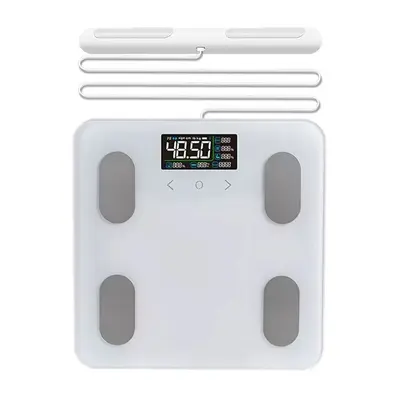 VA Farbdisplay 8-Elektroden Körperfettwaage Haushalts-Präzisionselektronische Waage hochgenau wiederaufladbar Diät-Spezialwaage Gesundheitswaage - 7