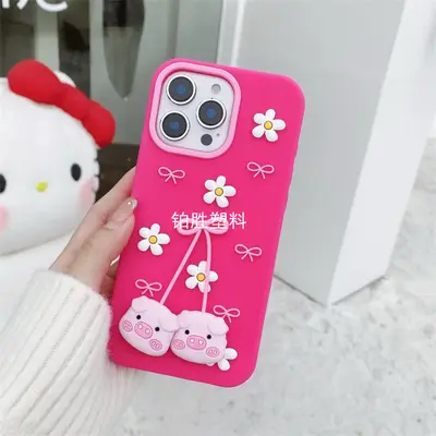 外贸直销适用于中兴ZTE A35 A36硅胶卡通小猪手机保护套PhoneCase - 11