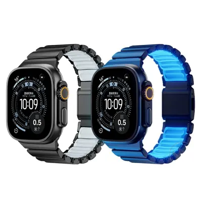 Titanium Magnetic Buckle Strap for Apple Watch S10, Ultra 3 Compatible - 13