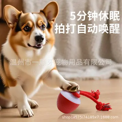 Smart Bite-Resistant Dog Ball, Squeaky Teething Toy, Electric Rolling - 3
