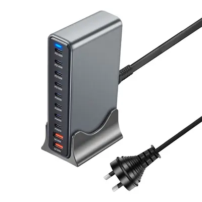Grenzüberschreitender Bestseller 800W Galliumnitrid Super-Schnellladegerät Multifunktions-Ladegerät für Mobiltelefon und Computer USB Desktop-Ladestation - 10