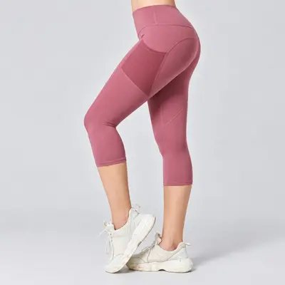 High-Stretch-Yogahose mit Seitentaschen, hohe Taille, Po-Lifting-Effekt - 6