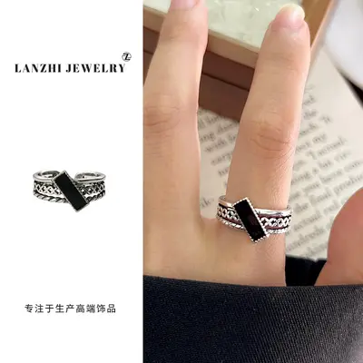 Lanzi beliebter Ring aus Thai-Silber für Damen, minimalistisches Design, vielseitig kombinierbar, stapelbar, 925er Silberschmuck - 9