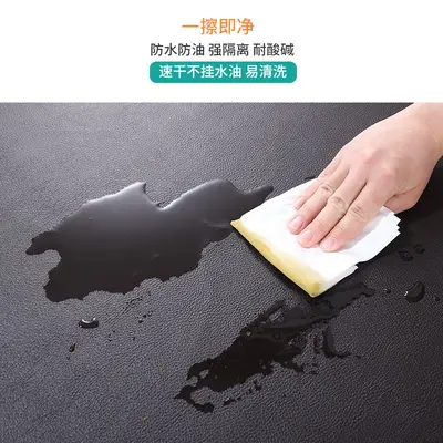 Industrial Work Apron Waterproof Oil-Proof Apron Waist Apron Kitchen Canteen Restaurant Extended PVC Leather Apron Industrial Neck-Hanging Apron
