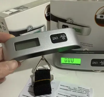 Tragbare tragbare elektronische Waage mit Webband-Hook-Waage Mini-Elektronische Waage Hochpräzisions-Gepäckwaage Haushaltswaage Gemüse-Angelwaage kleine Waage - 8