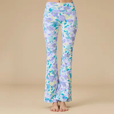 26 Print Yoga Pants Women High Waist Flare - 11