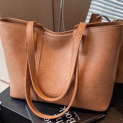 Large Capacity Women's Tote Shoulder Bag for Office Commuting - 4