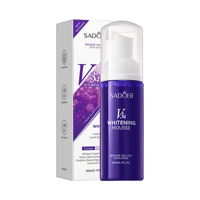V34 Whitening Toothpaste, Plaque Removal and Deep Cleaning - 9