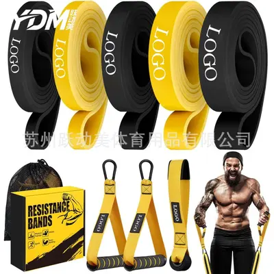 Fitness Dirençli Bant Egzersiz Lastiği Kuvvet Antrenmanı Çekme Bant Erkek Kadın Çekiliş Yardımcı Bant Yoga Elastik İp Halka