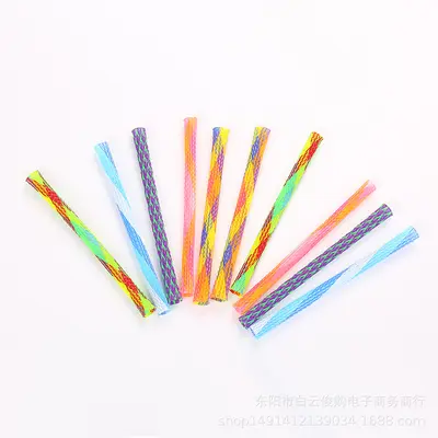Colorful Retractable Cat Teaser Wand with Spring Interactive Toy - 7
