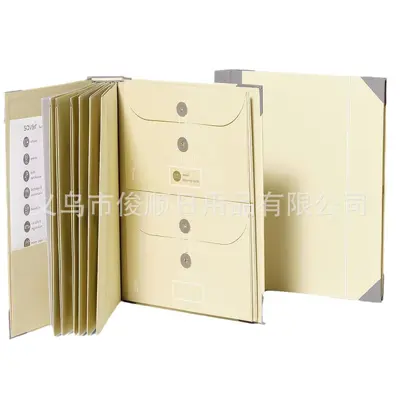 Manila Pocket File Document Organizer Folder
