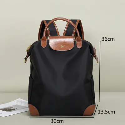 Women's Lightweight Nylon Laptop Backpack, Large Capacity - 11