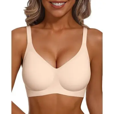 Women's Comfortable Wireless Seamless Full-Coverage Bra, I-Back - 7