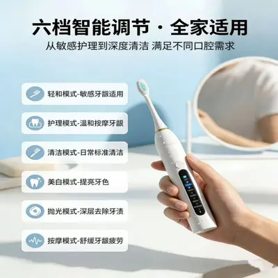 2026 Sonic Electric Toothbrush S9, Rechargeable, Soft Bristle, Waterproof