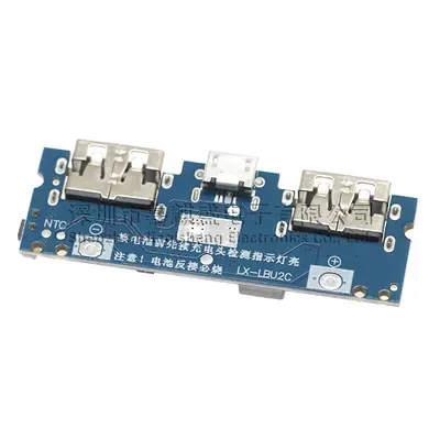 Tip-c şarj portu çift usb güç bankası güç kartı güçlendirme modülü 2.4A güç kaynağı DIY anakart 5V hızlı şarj - 5