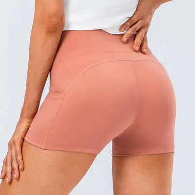 Damen-Yogahose drei Viertel, hohe Taille, weich und elastisch - 5