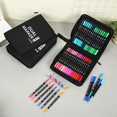 Dual-head marker pen set, water-compatible blendable - 2