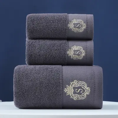 Cotton towel gift set, three-piece, bath towels - 7