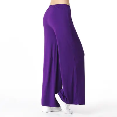 Modal-Yogahose mit weitem Bein, atmungsaktiv, Plus Size - 11