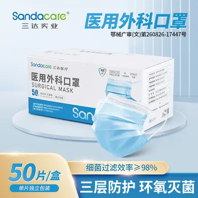 Medical Surgical Mask, Disposable, Individually Packed, High Protection