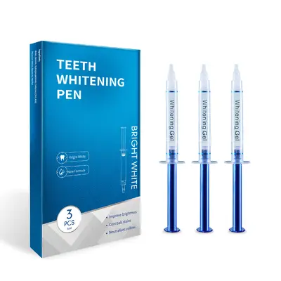 Teeth Whitening Gel 3-Pack, Removes Smoke and Yellow Stains - 6
