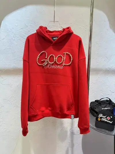GOOD BRAND Heavyweight Cotton Long-Sleeve T-Shirt, Sweatshirt and Jacket, American Distres