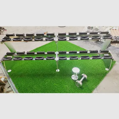Saf çelik dambıl raf seti kombinasyonu spor spor ev halter rafı ticari ekipman rafı vitrin rafı - 4