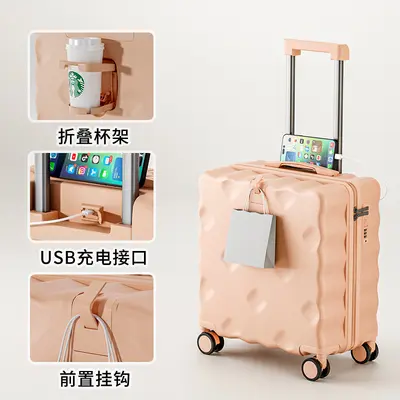 20 Inch Carry-On Suitcase with Combination Lock - 8