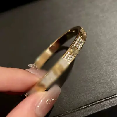 Coco rhombus zirkon bileklik kadın 18K kaplama - 8