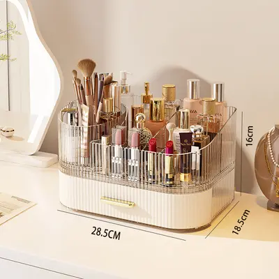 Kosmetik-Aufbewahrungsbox, großes Fassungsvermögen, Frisiertisch-Stil - 7