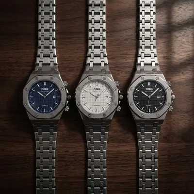 Herrenarmbanduhr, automatisches Quarz, Legierungsstahl - 3