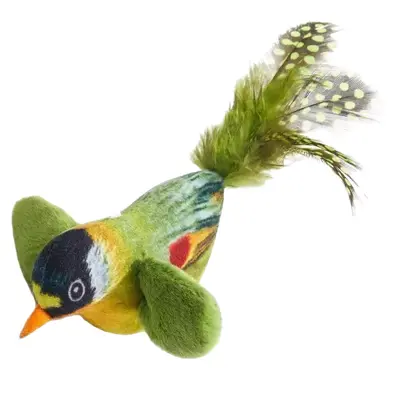 Sound Bird Cat Toy, Interactive Cat Teaser Wand with Bell - 6