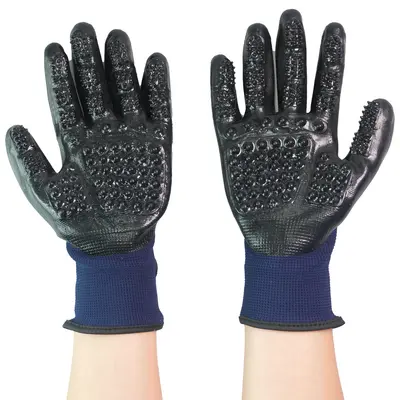 Pet Grooming Glove, Full Rubber, Bath and Massage