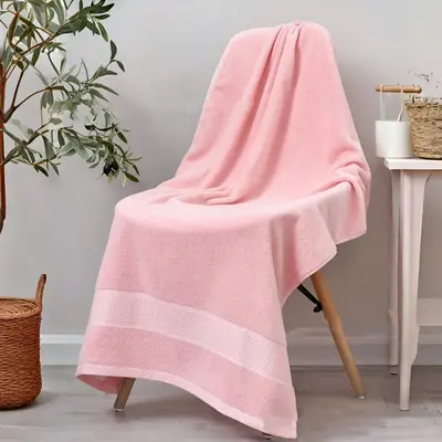 Cotton bath towel, thickened, water-absorbent - 9