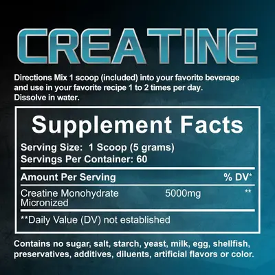 亚马逊热销 肌酸一水合物粉Creatine monohydrate powder工厂OE M