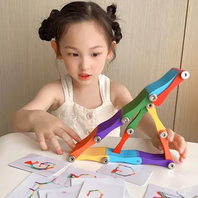 Transformable folding building blocks for hand-eye coordination development